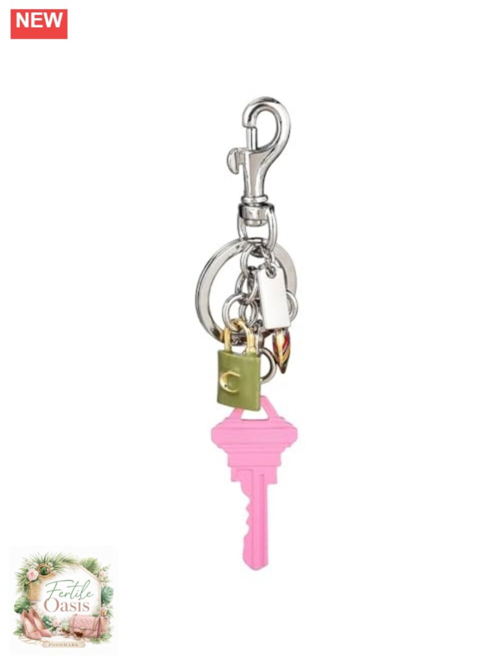 Cute Purse Charm for Handbags, Durable Brass Bag Accessory Keychain